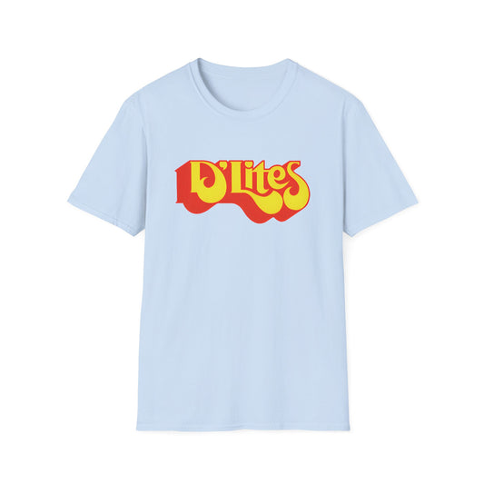 vintage defunct d lites healthy fast food logo tshirt