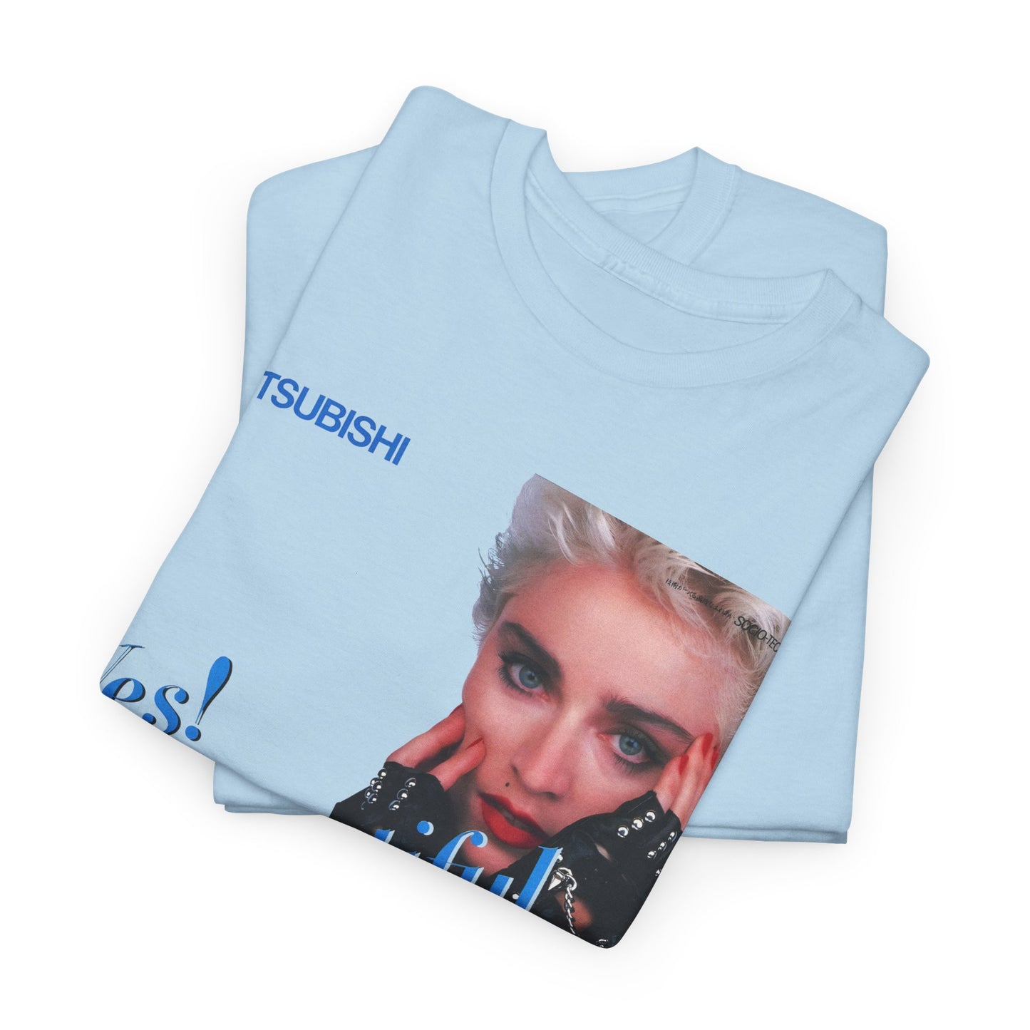 1987 japanese mitsubishi hi fi video ad with madonna reproduction tshirt