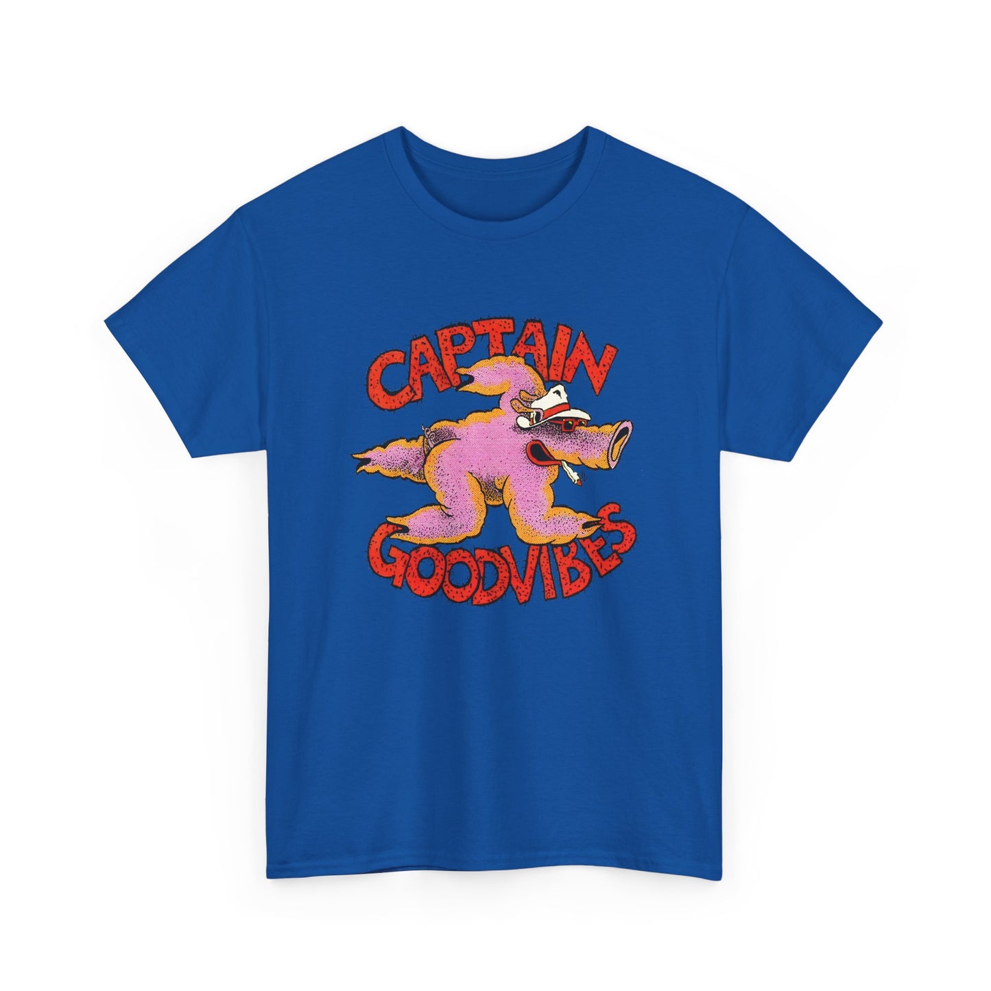 1970s australian surf counter culture illustration by tony edwards captain goodvibes reproduction tshirt