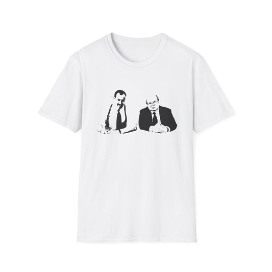 the bobs office space stencil style fan art tshirt
