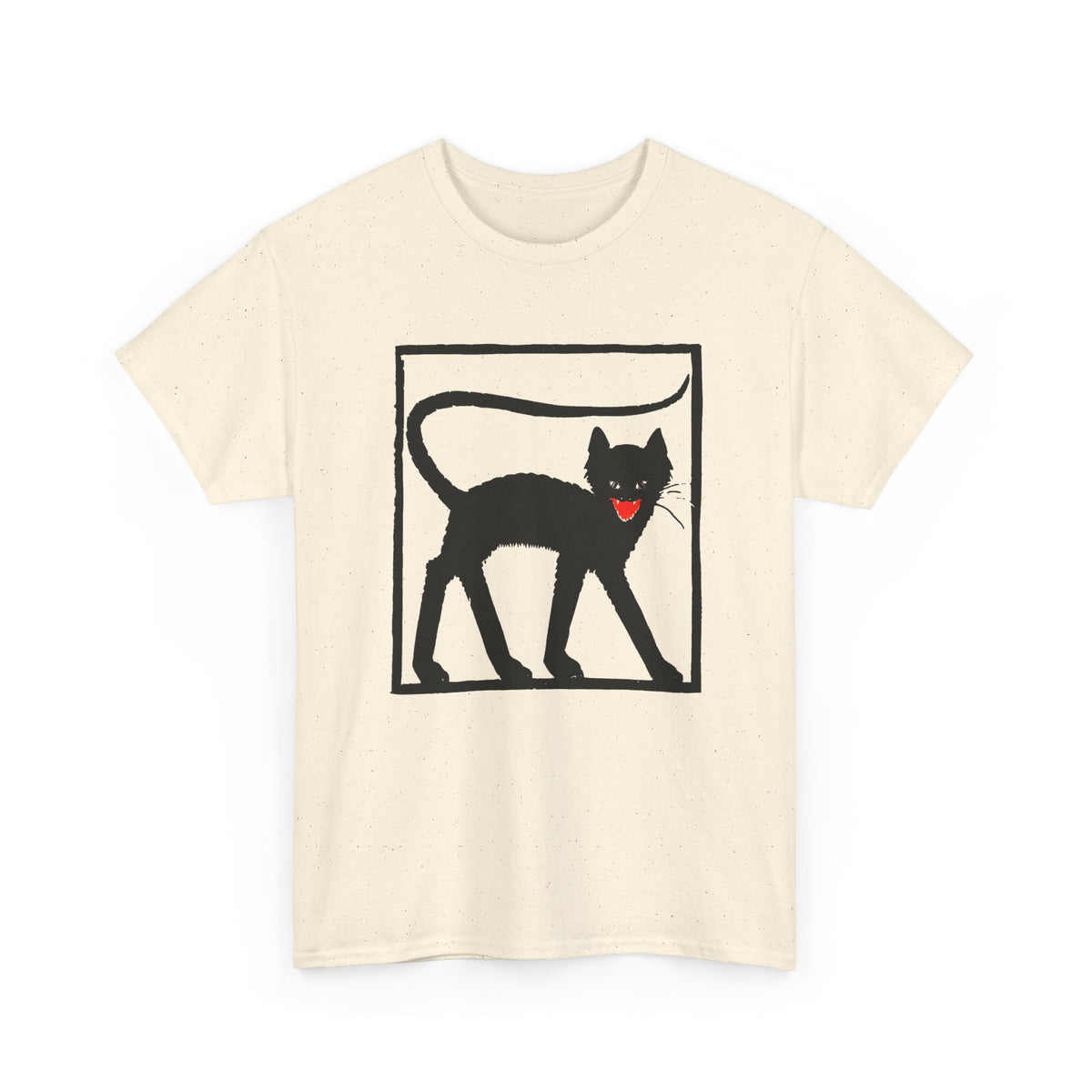 1925 black cat woodcut print by wiktoria gorynska tshirt