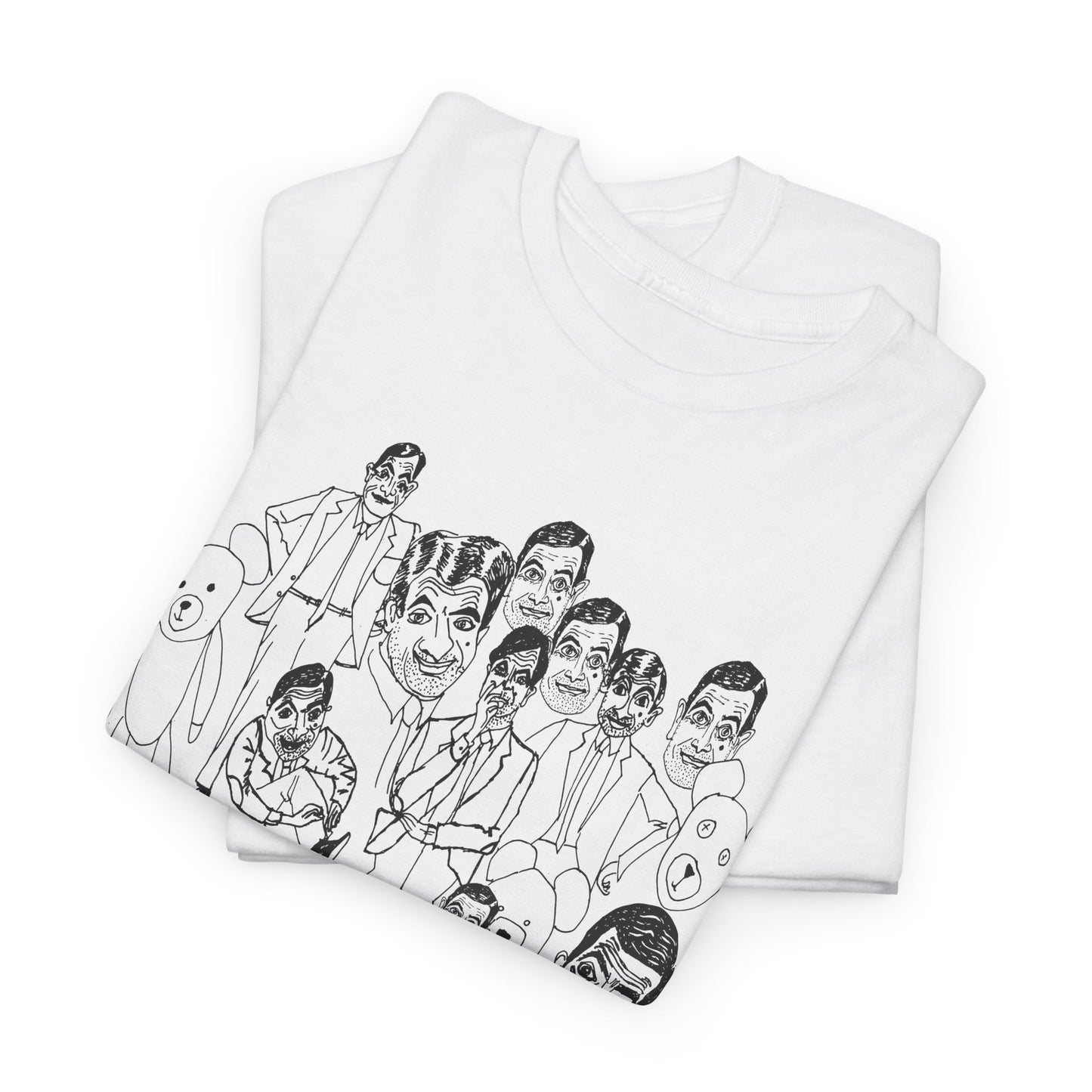 scary mr bean original drawing tshirt