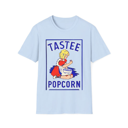 tastee vintage popcorn bag logo tshirt