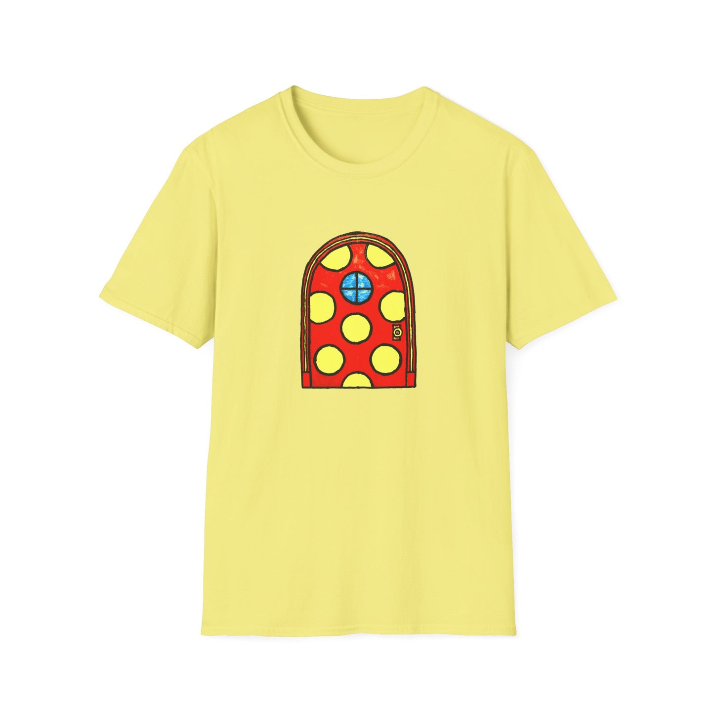polka dot door original drawing tshirt