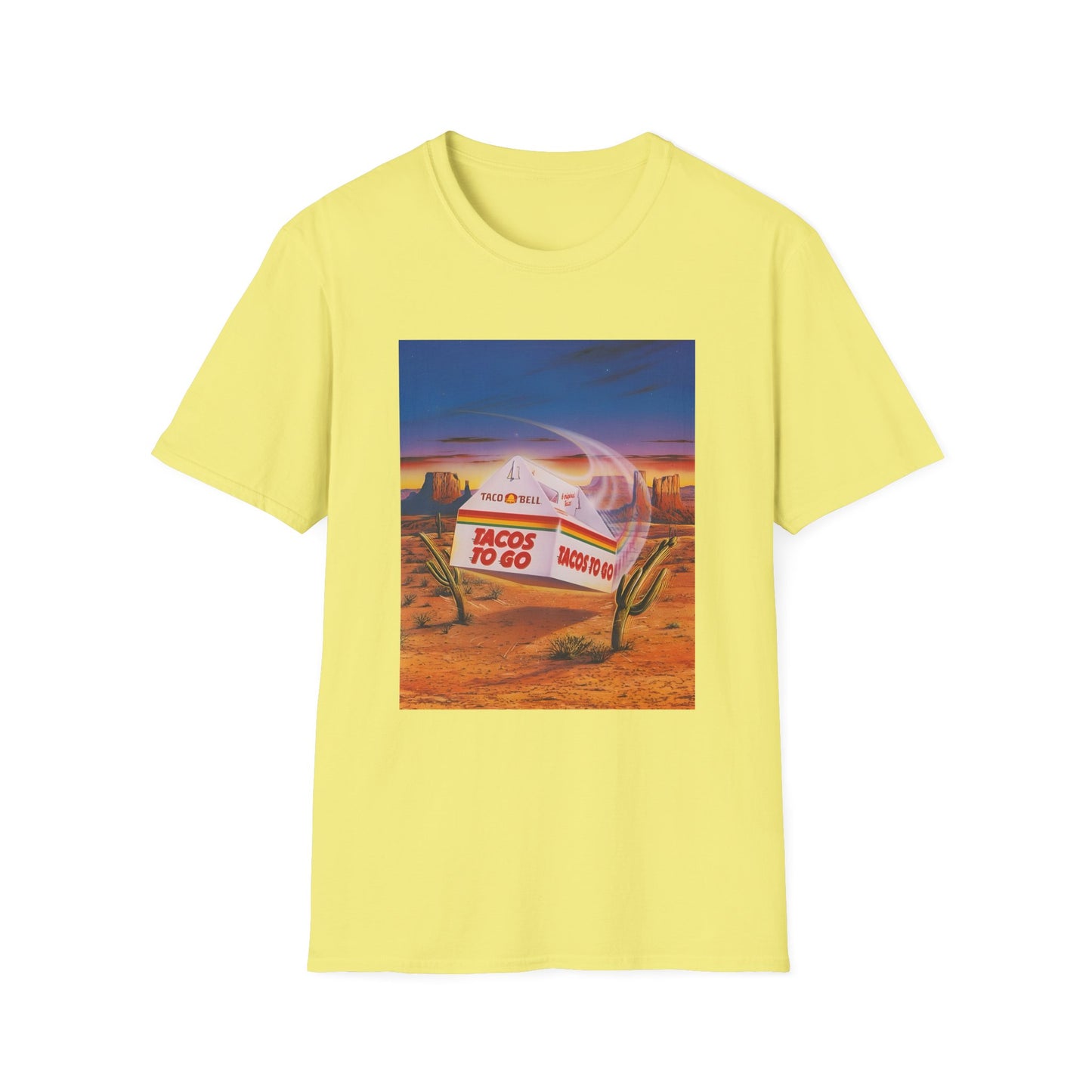1980s retro taco bell advertisement tshirt