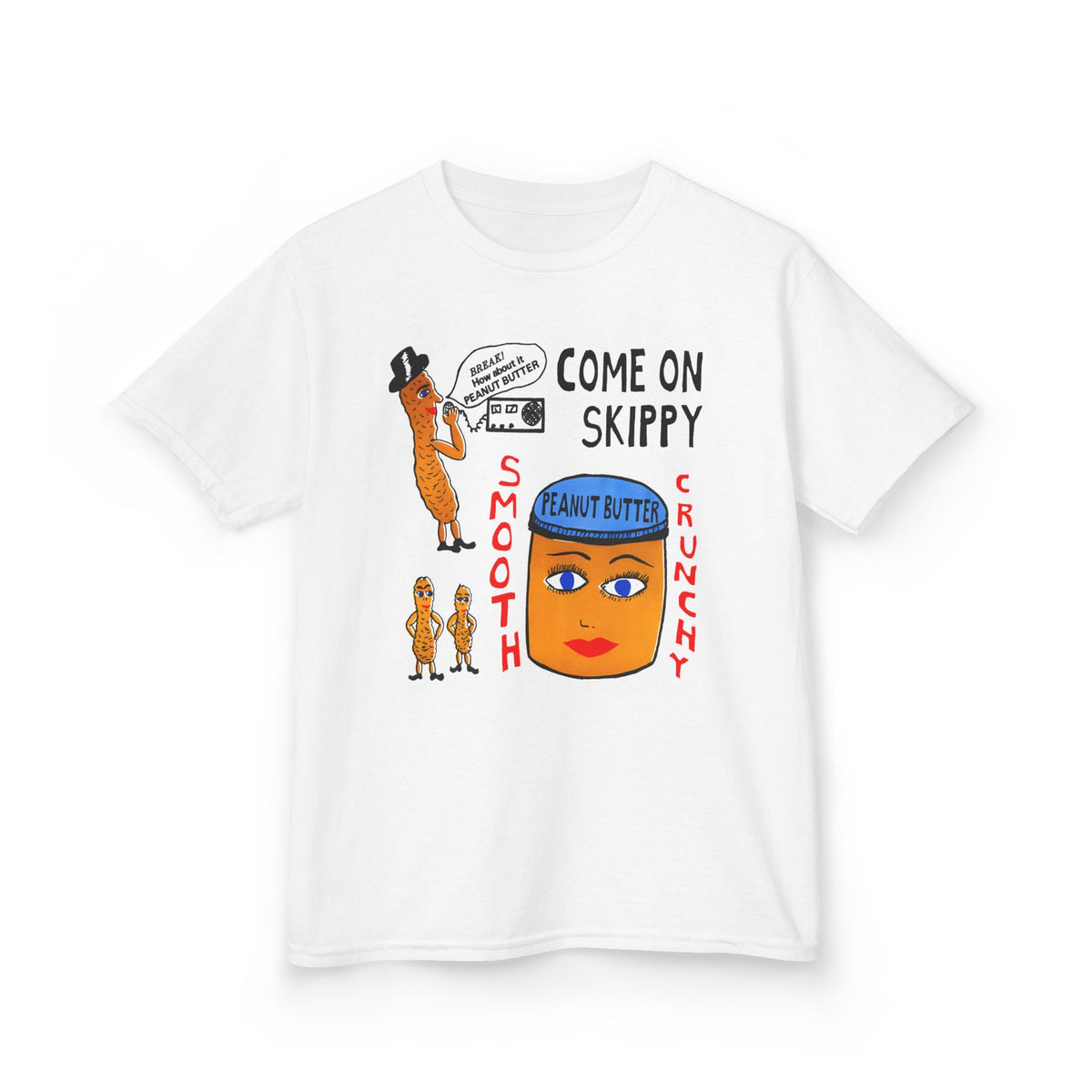 strange peanut butter qsl card custom edit YOUTH SIZE short sleeve tee
