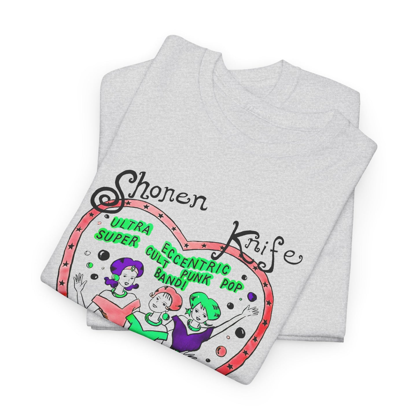 1990s vintage shonen knife reproduction edit tshirt