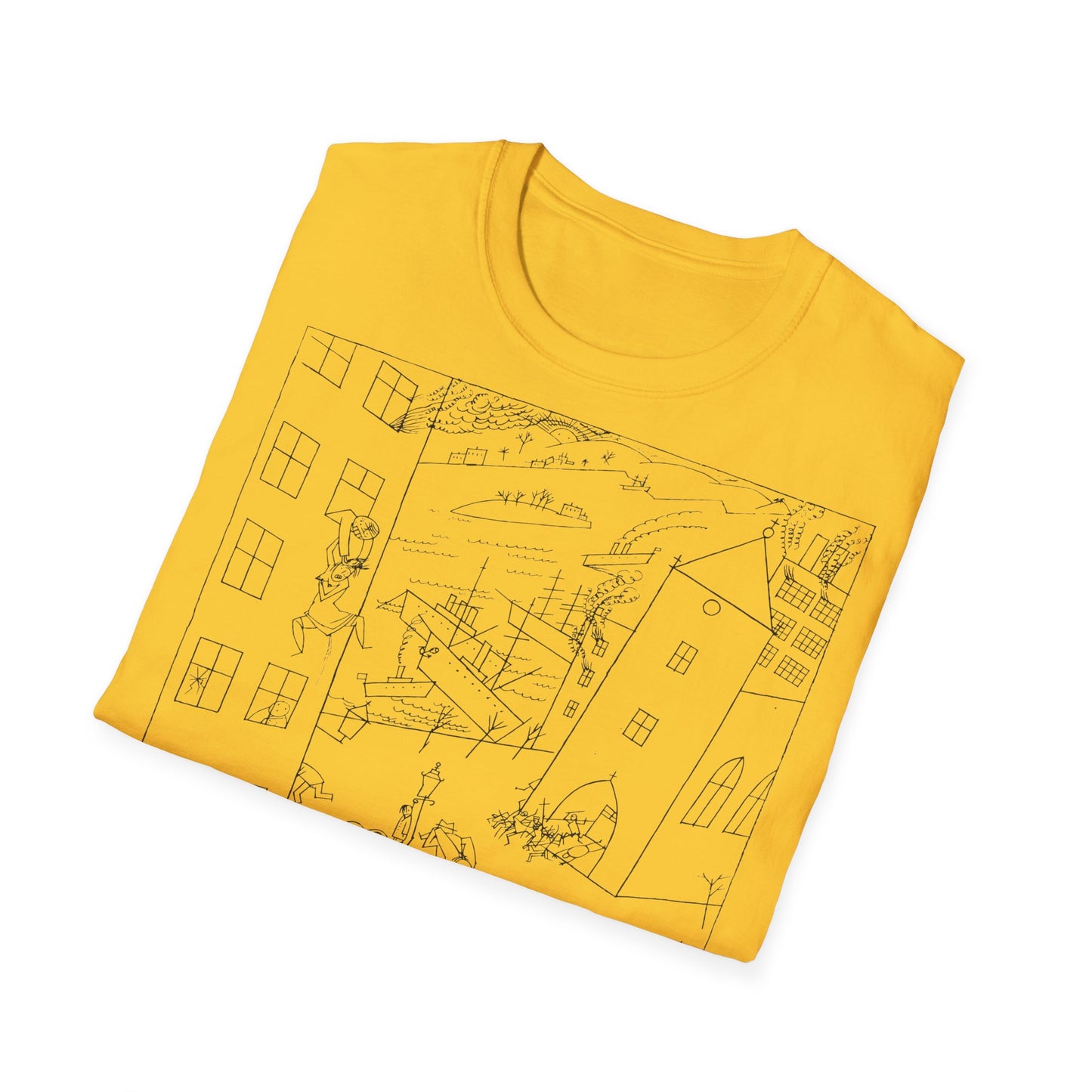 1915 drawing george grosz riot of the insane on a tshirt, ships from the UK