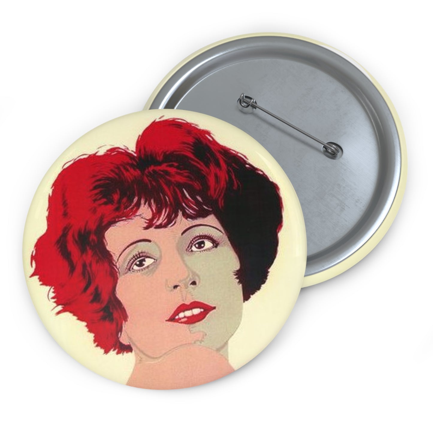 clara bow "It" pin button