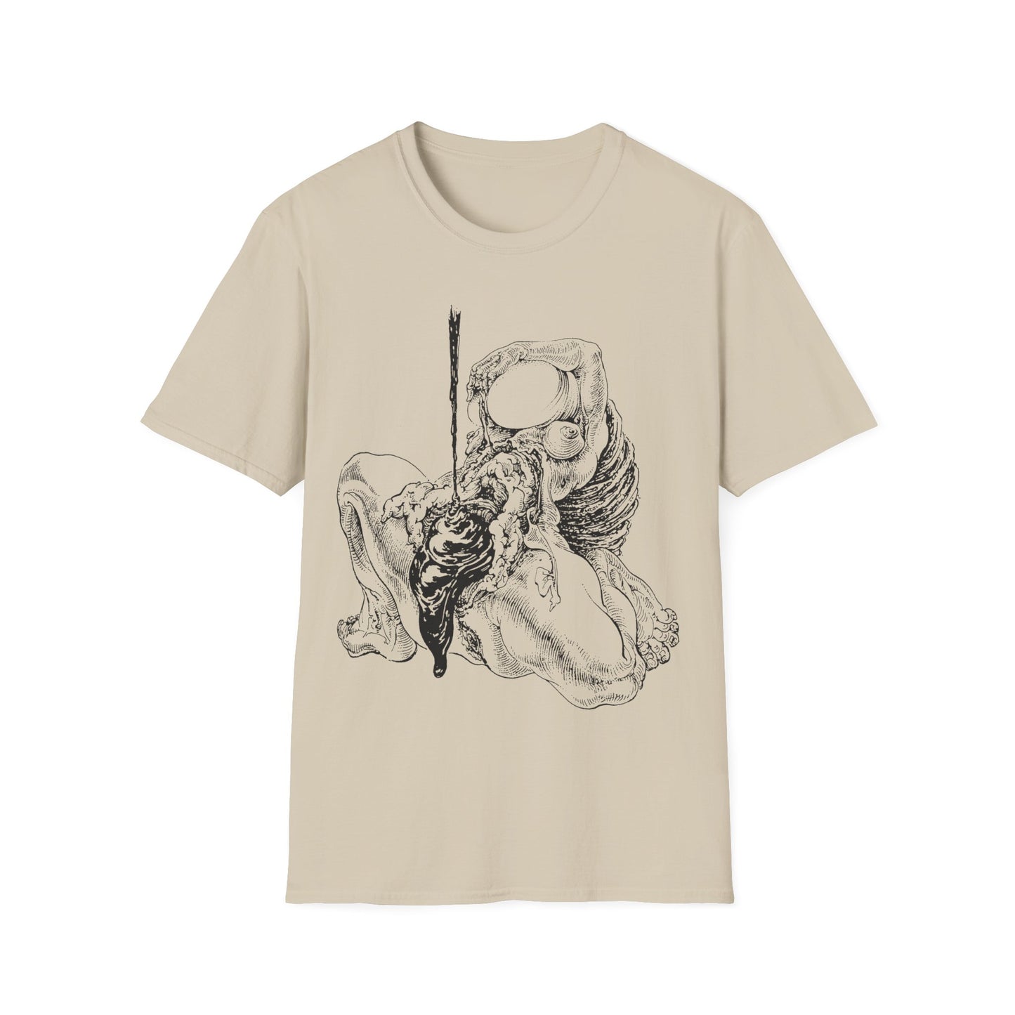 sibylle ruppert drawing from 1975 german avant garde journal tshirt