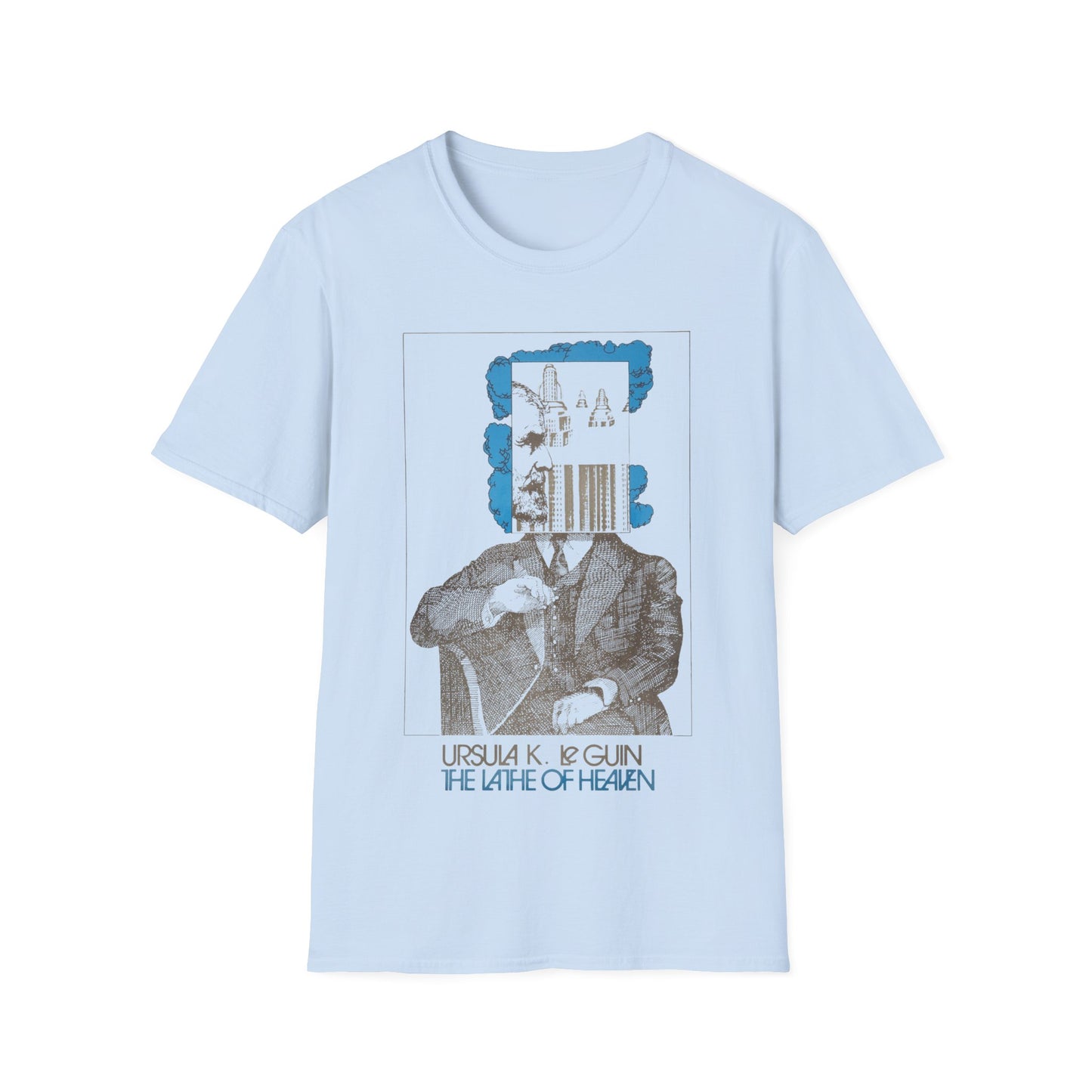 1971 book lathe of heaven by ursula k le guin tshirt book cover tshirt