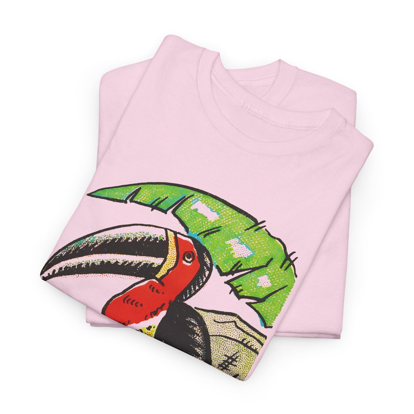 vintage 1920s travel poster toucan graphic reproduction tshirt