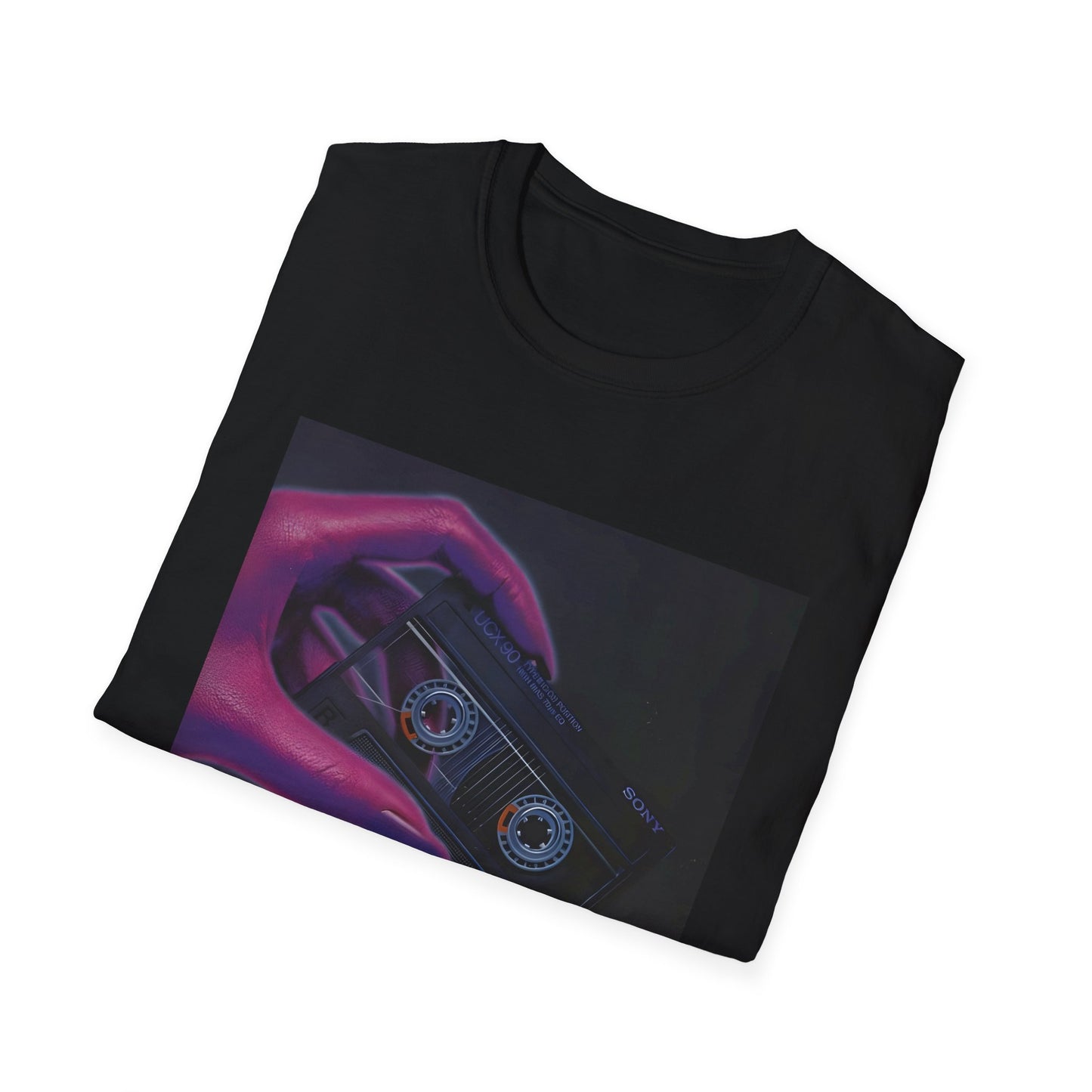 1980s ucx-90 audiocassette print advertisement tshirt