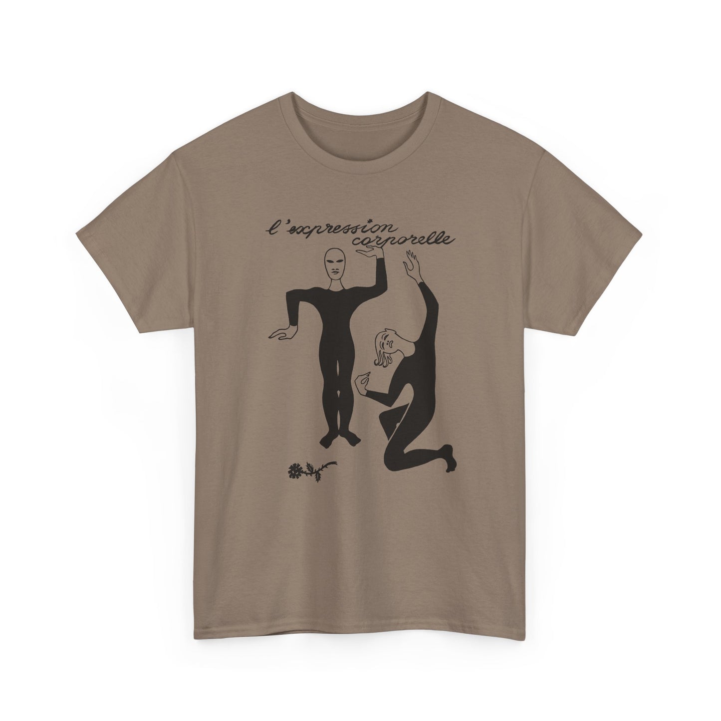 1968 french illustration of mimes from initiation au mime reproduction tshirt