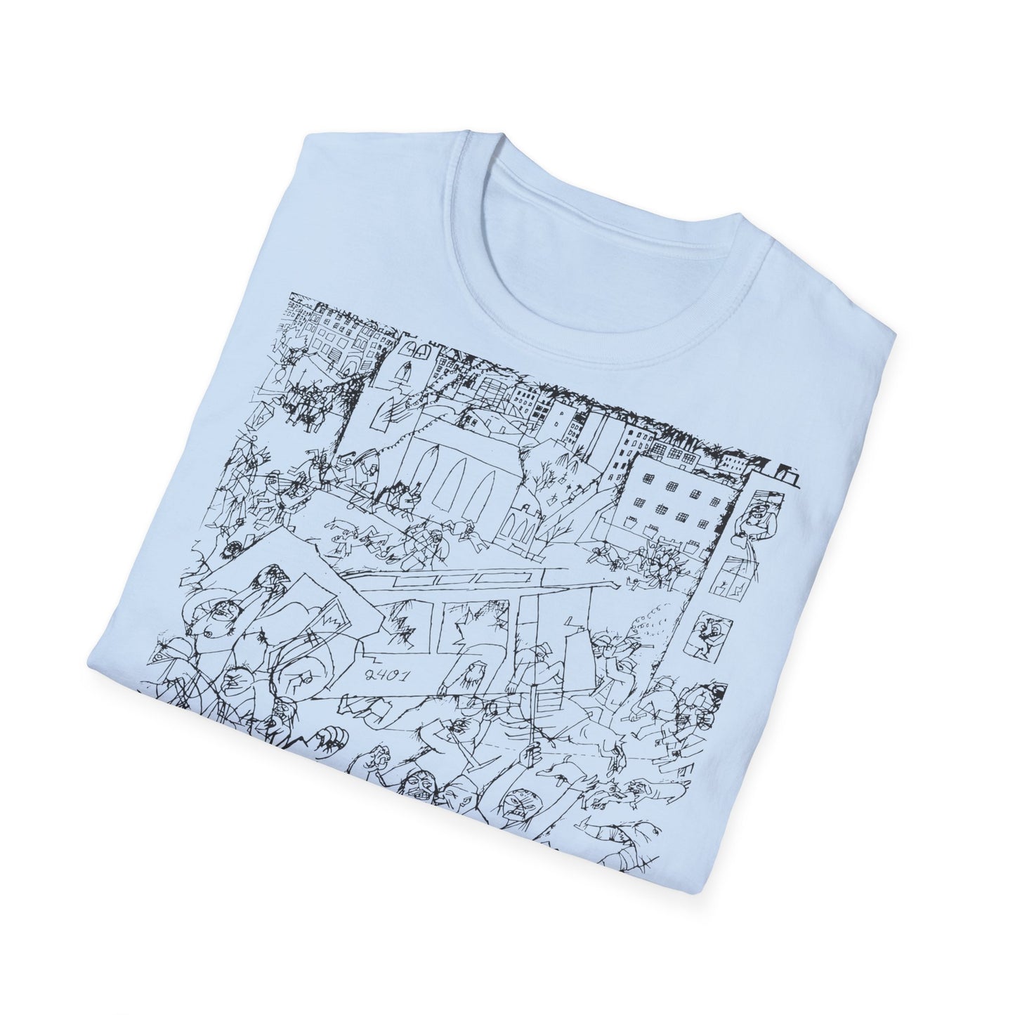 1919 george grosz drawing pandemonium on a tshirt, shipped from the UK