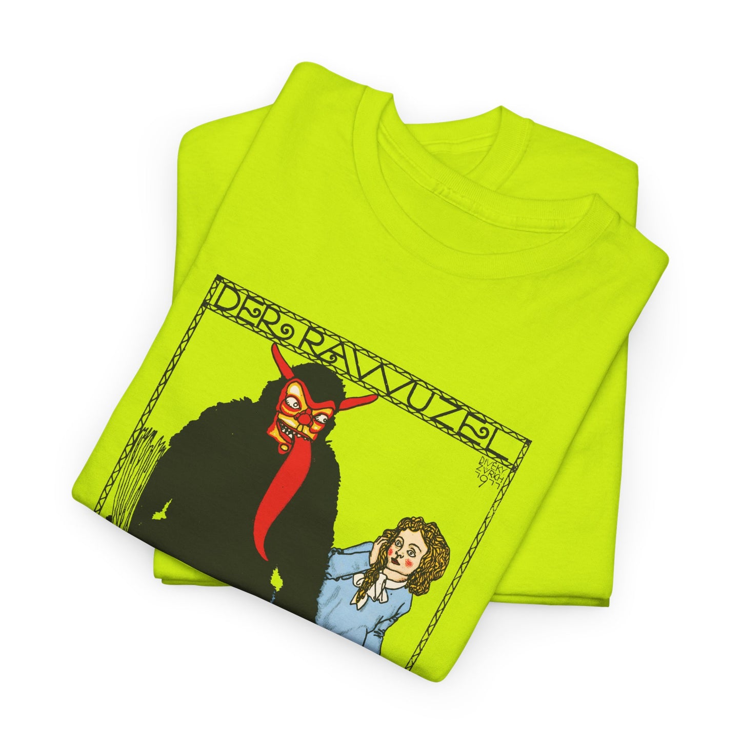 1911 josef von diveky the monster (der rawuzel) color lithograph reproduction tshirt