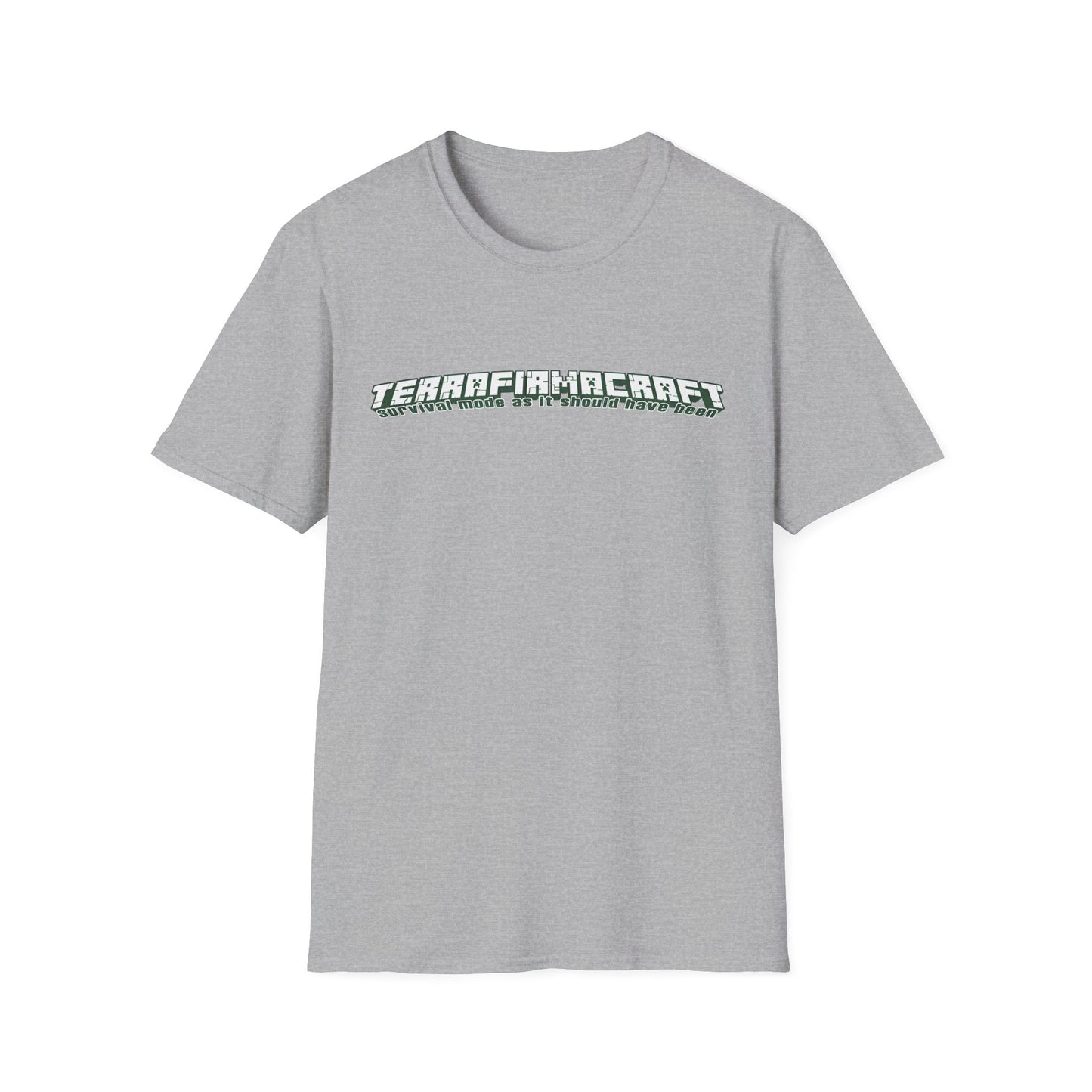 terrafirmacraft tfc survival mode as it should have been logo tshirt