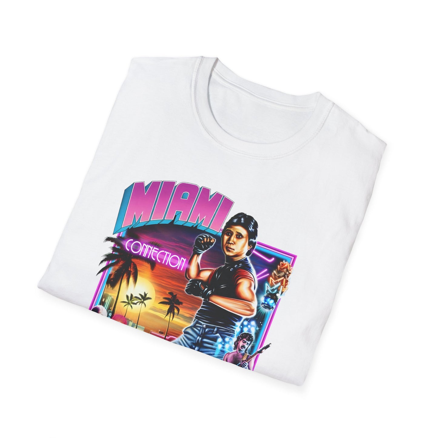 1987 movie miami connection movie poster tshirt