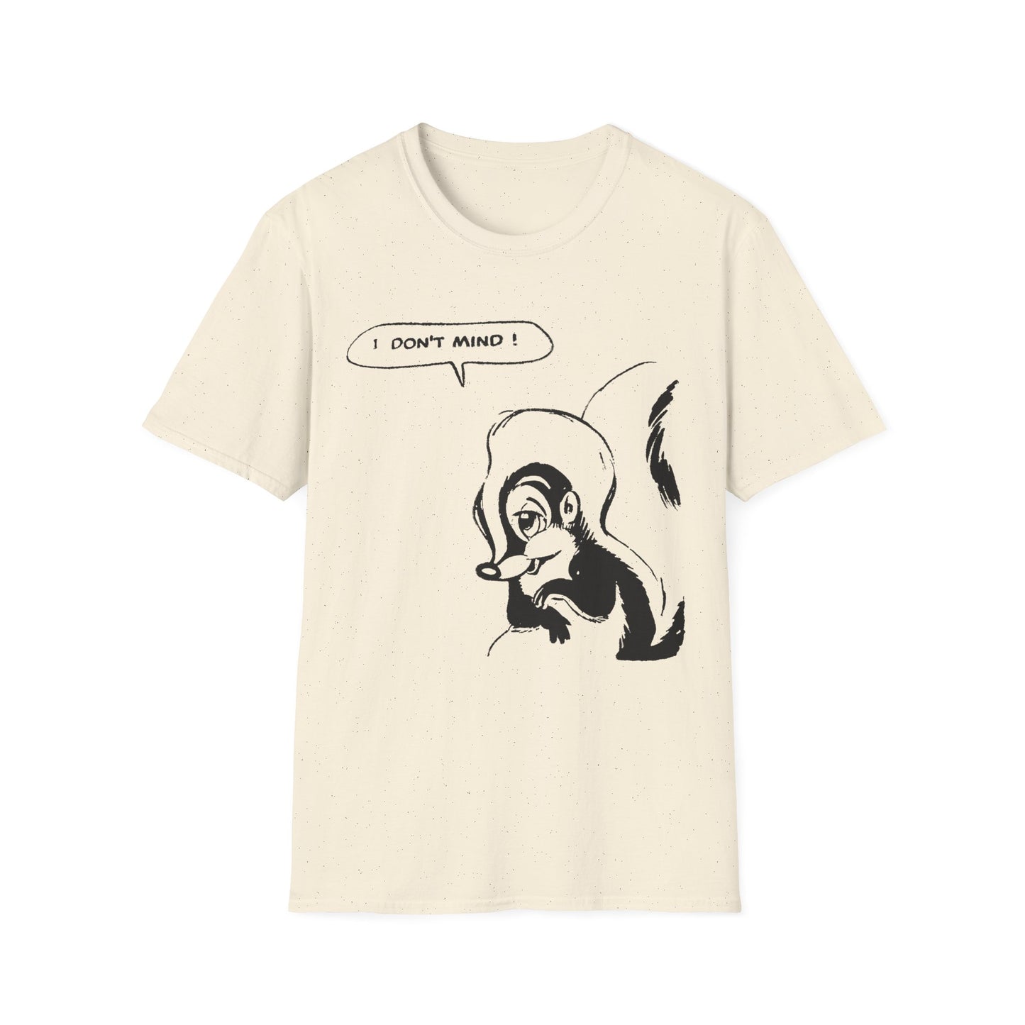 i don't mind cartoon skunk from old comic book tshirt