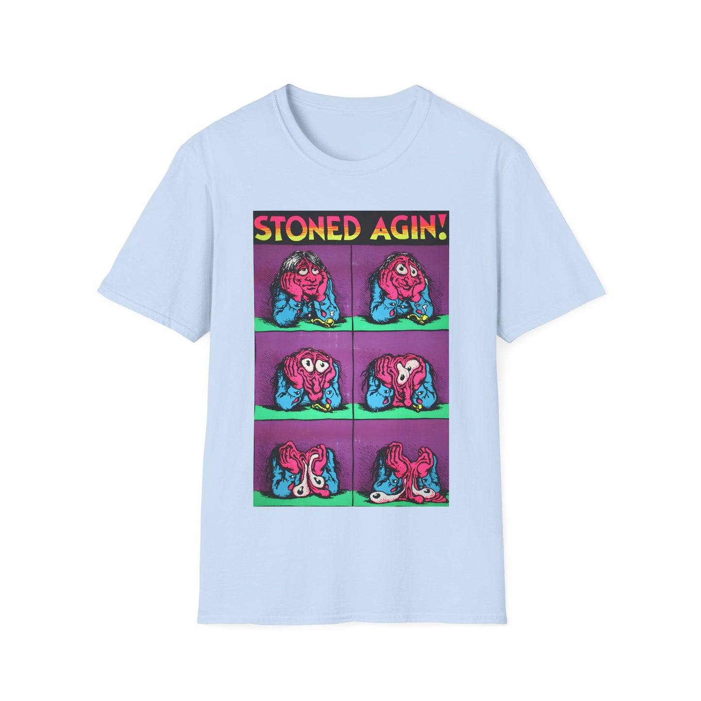 stoned agin! r. crumb blacklight poster tshirt