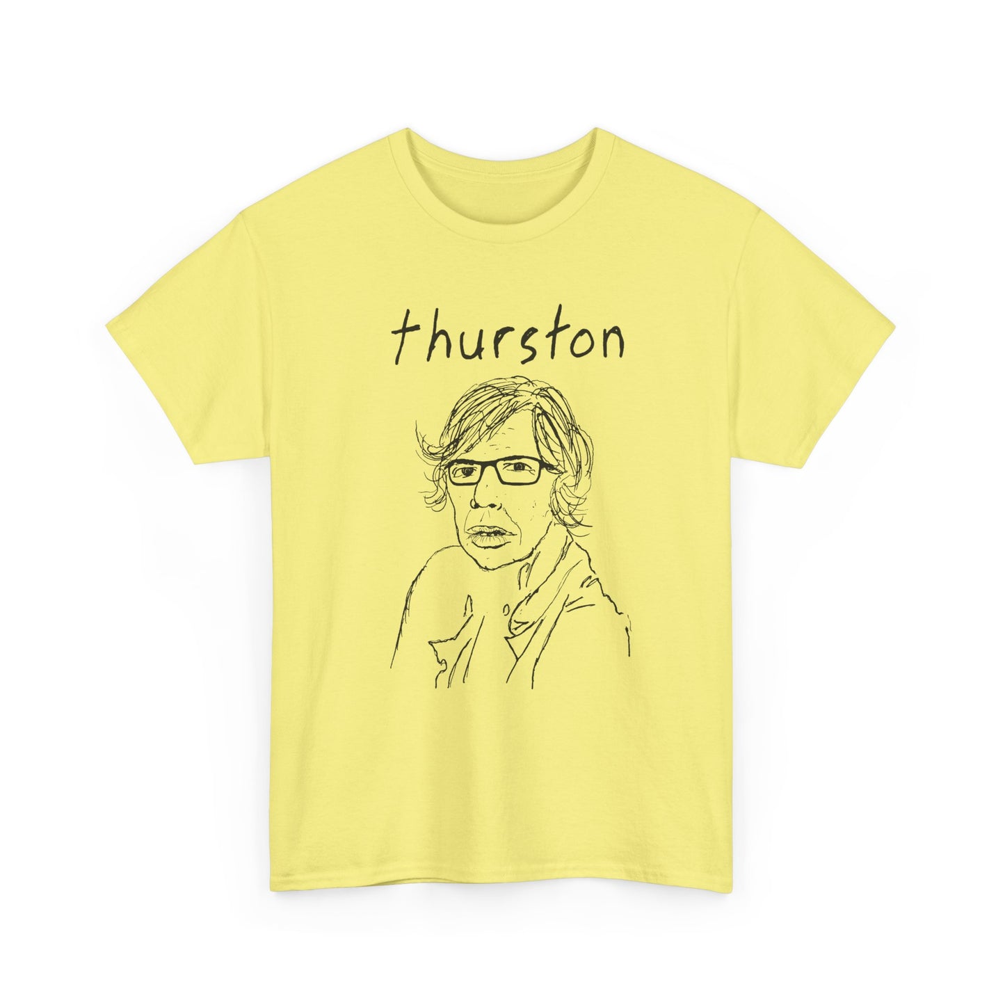 original drawing thurston moore with name tshirt