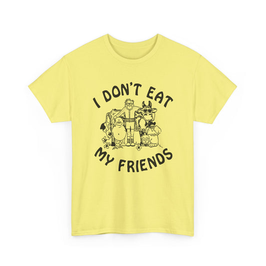 vintage i don't eat my friends as worn by elvira mistress of the dark reproduction tshirt