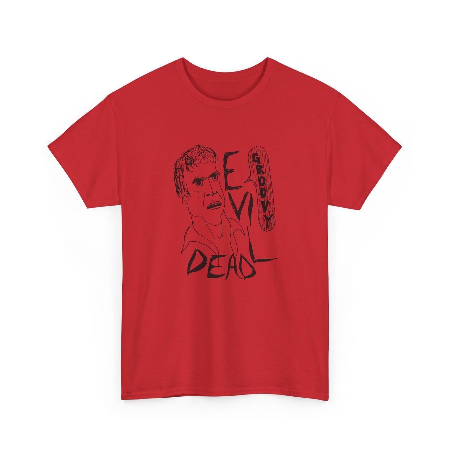 original drawing sketch ash evil dead groovy tshirt