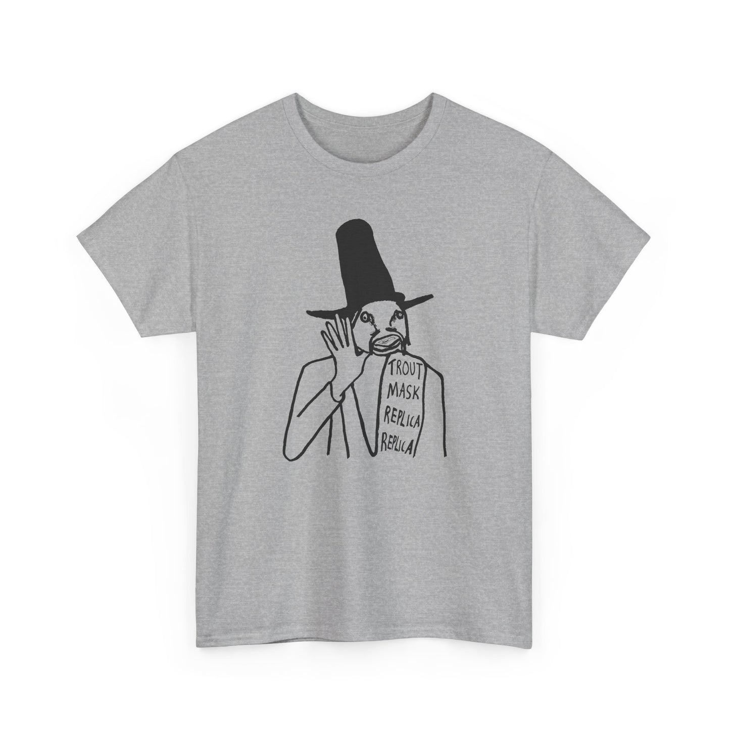 1969 captain beefheart trout mask replica album replica original drawing tshirt