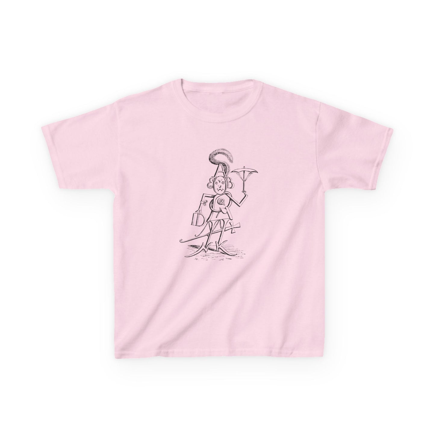 mr alphabet containing all 26 letters 1902 illustration by hugh rowley YOUTH SIZE short sleeve tee