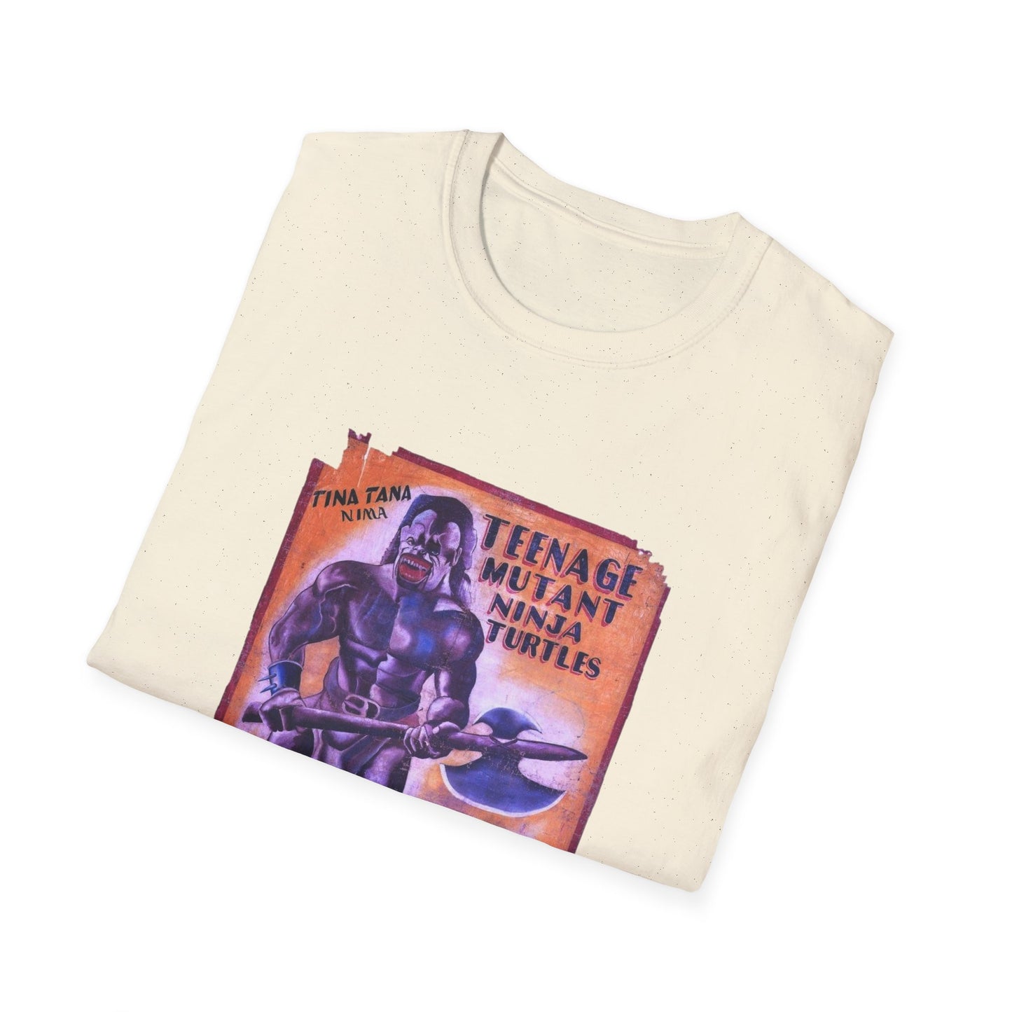 teenage mutant ninja turtles 1990 ghanaian movie poster tshirt