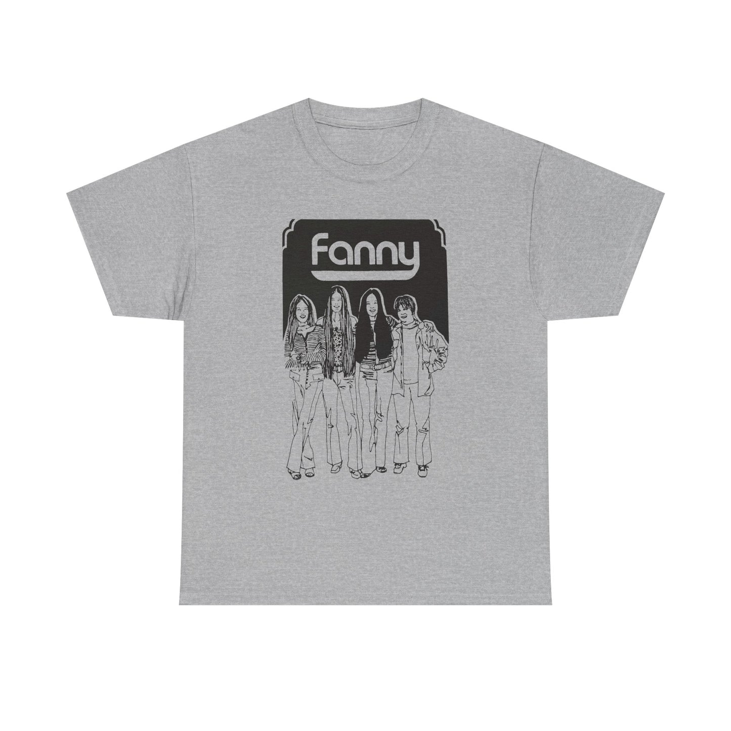 1970s rock n roll band fanny show poster tshirt
