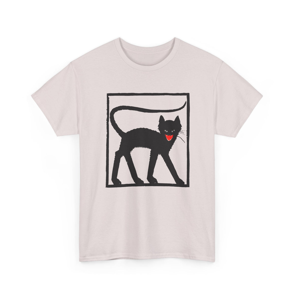 1925 black cat woodcut print by wiktoria gorynska tshirt