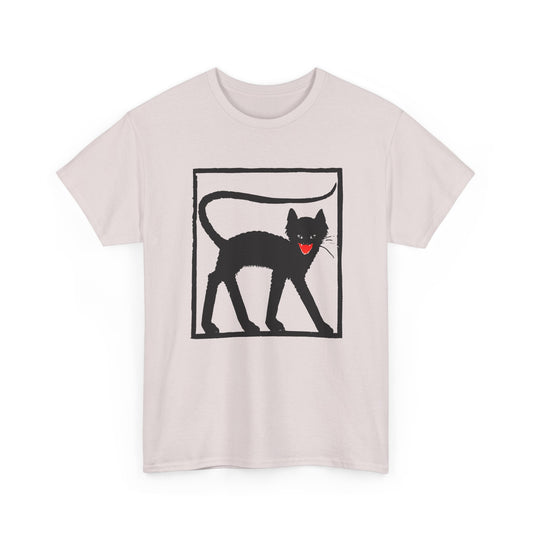1925 black cat woodcut print by wiktoria gorynska tshirt