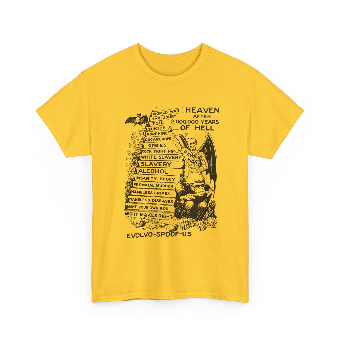 jocko-homo heavenbound b. h. shadduck 1925 religious pamphlet page six tshirt