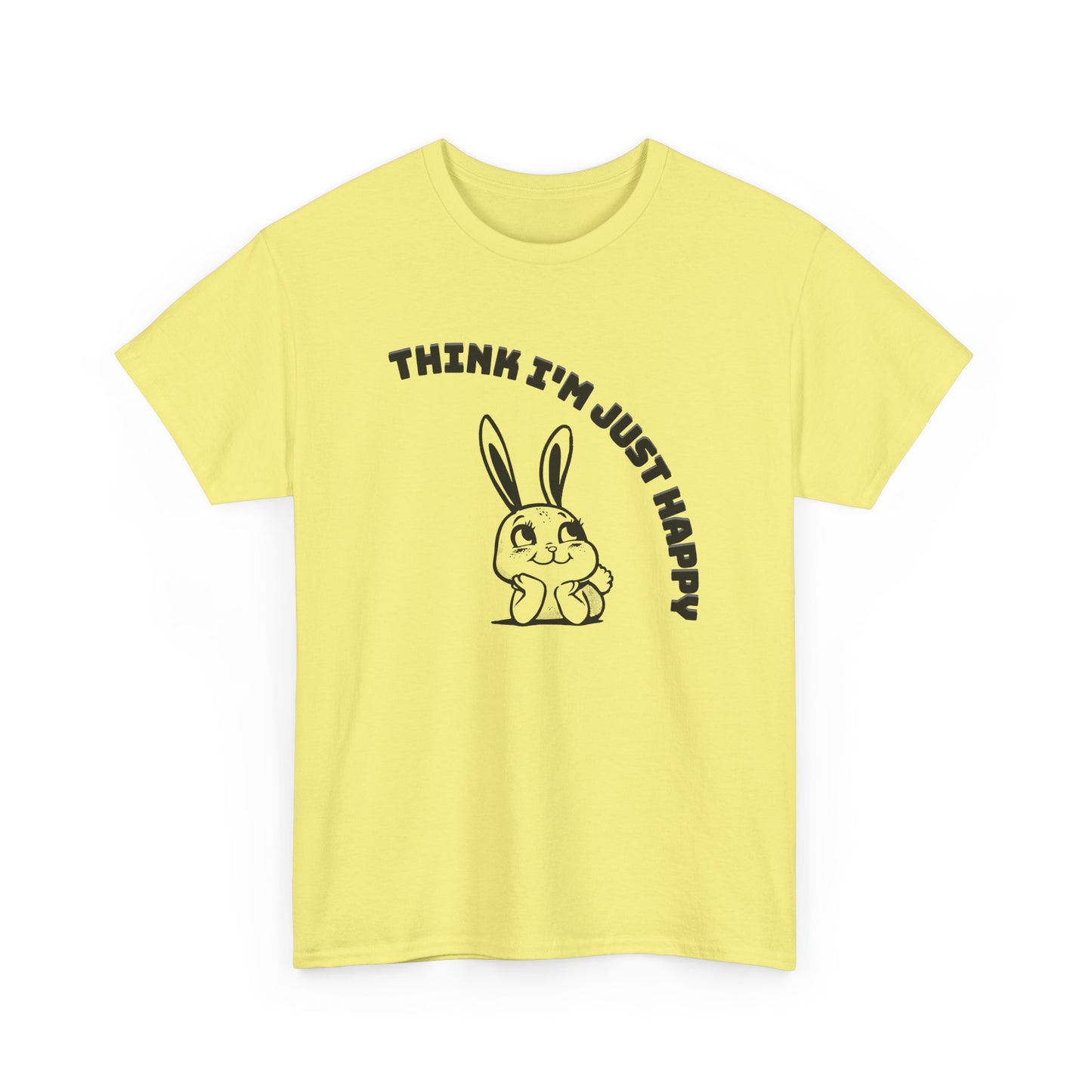 think I'm just happy nirvana song lyrics with bunny tshirt