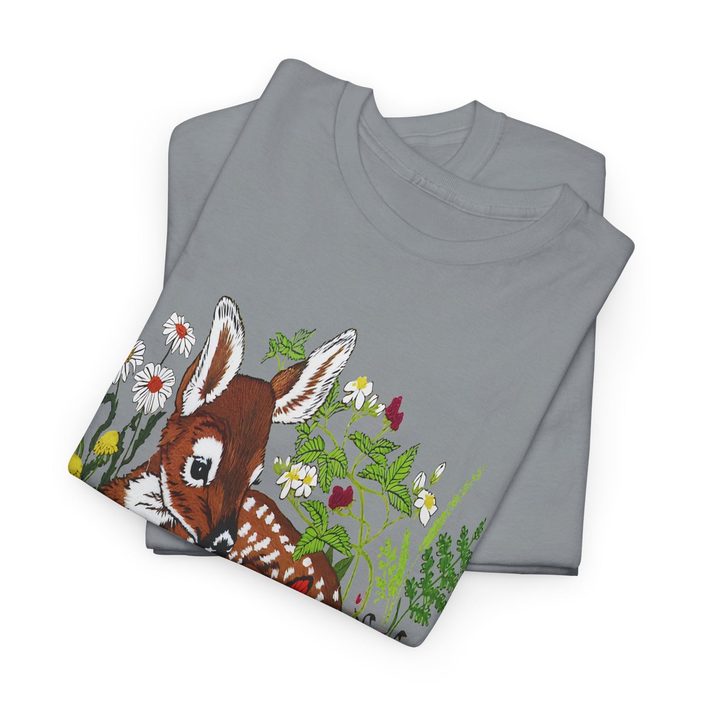 vintage fawn graphic reproduction tshirt