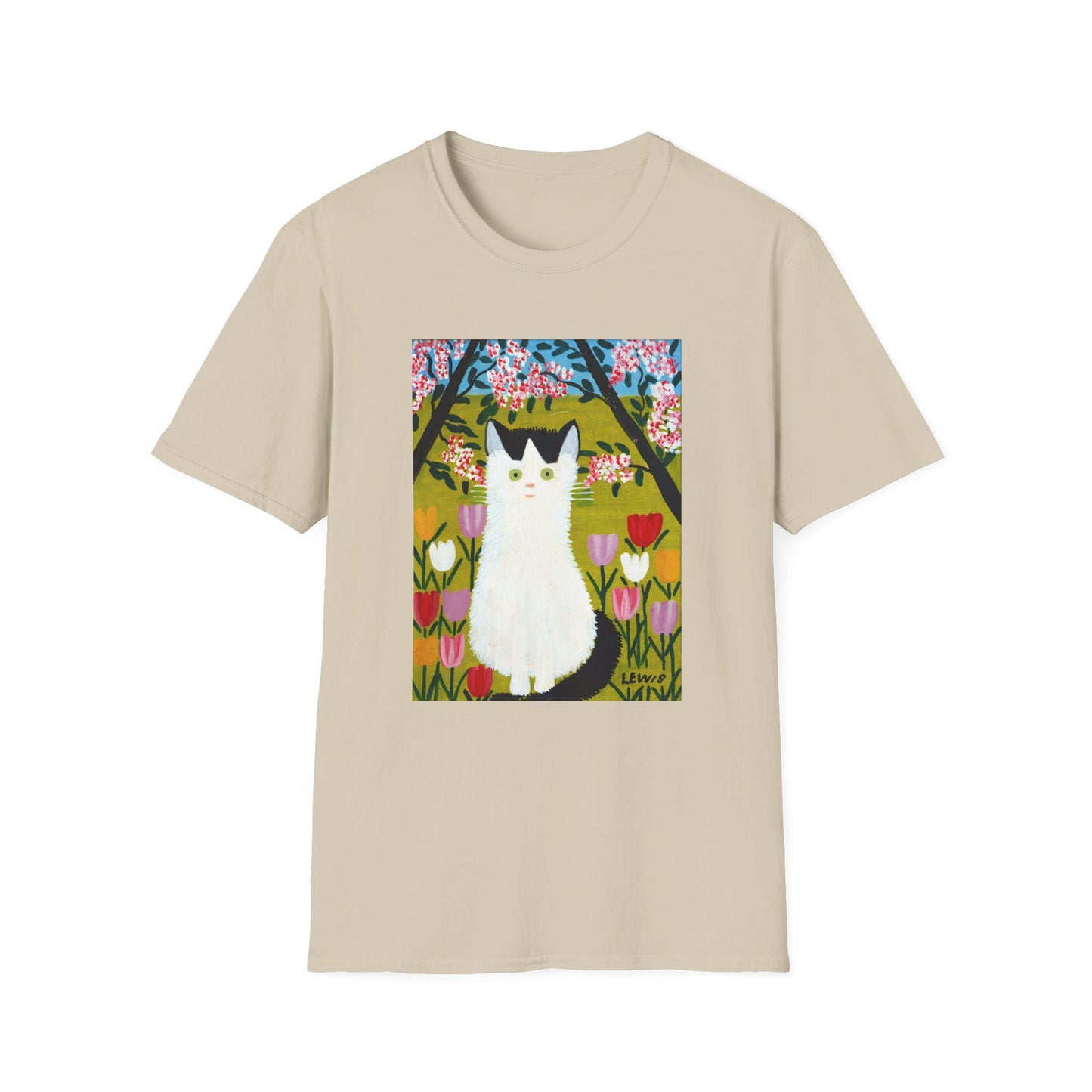 maud lewis nova scotia canadian folk artist white and black cat tshirt