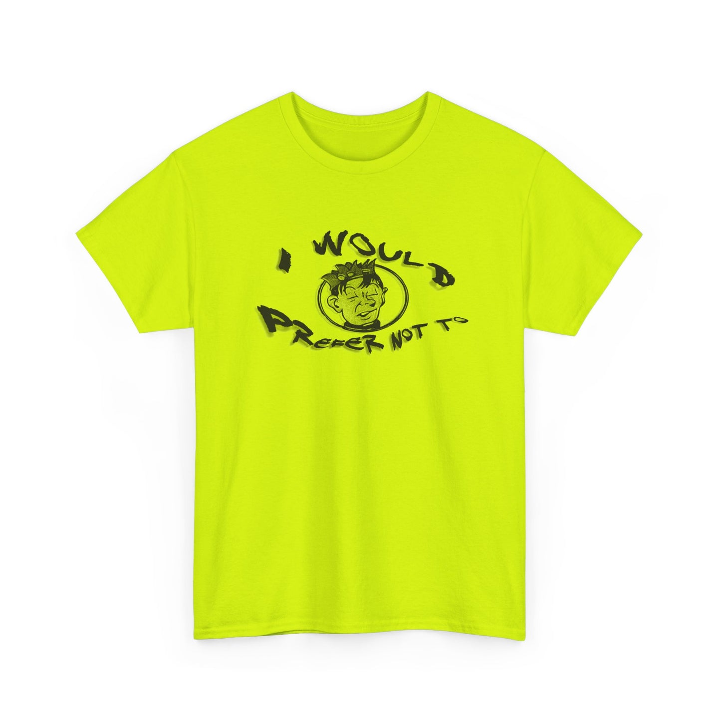 bartleby the scrivener and souphead jones mashup I would prefer not to tshirt