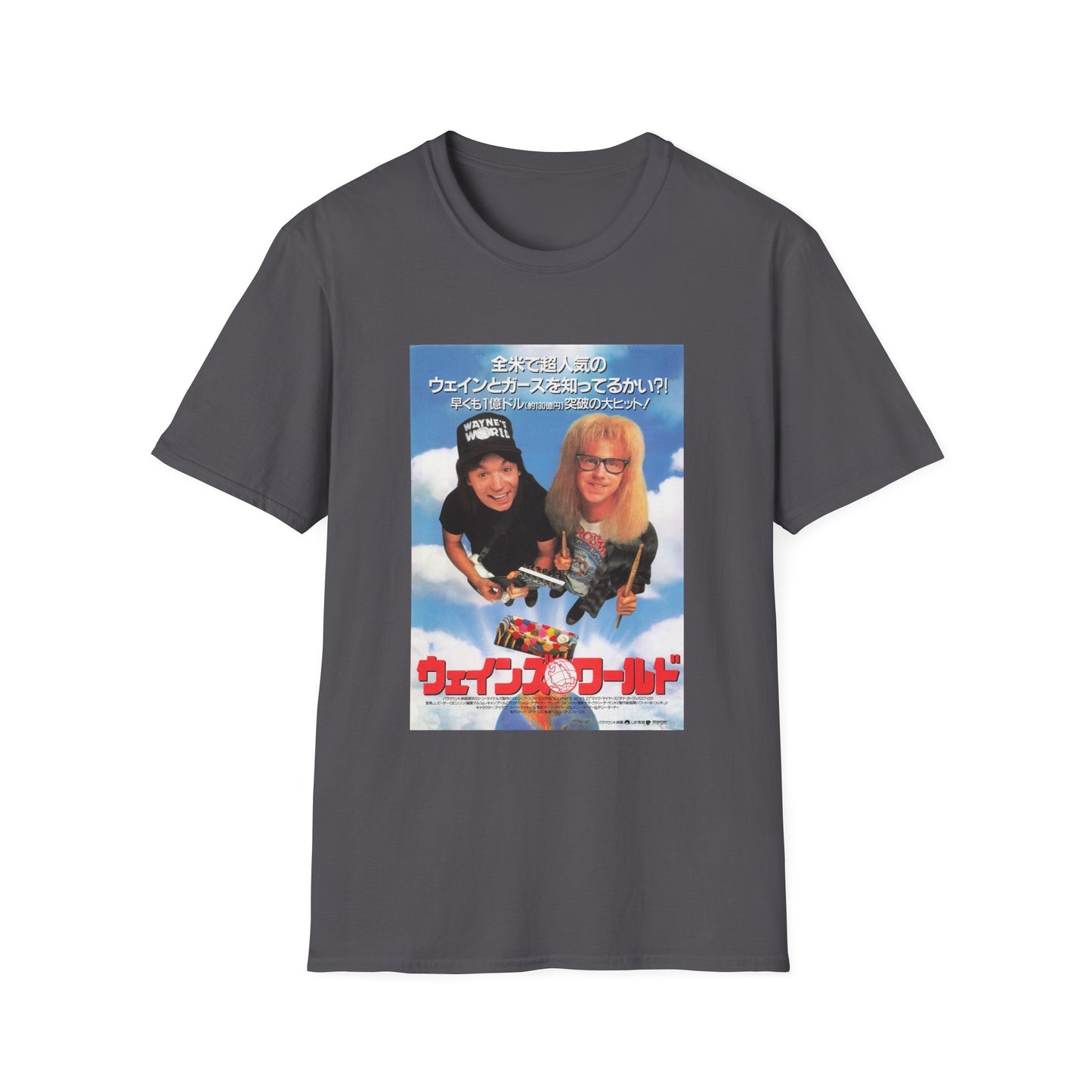 wayne's world japanese movie poster tshirt