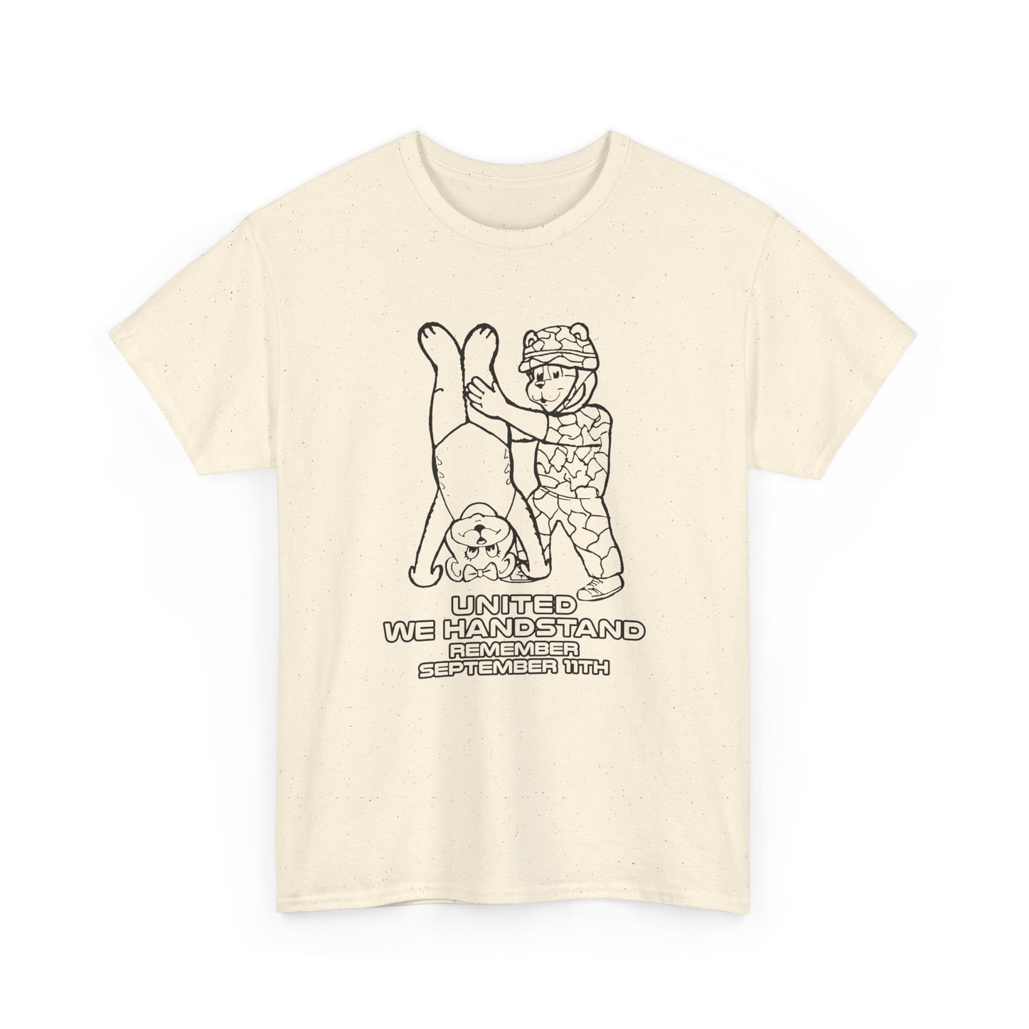 united we handstand remember september 11th reproduction tshirt