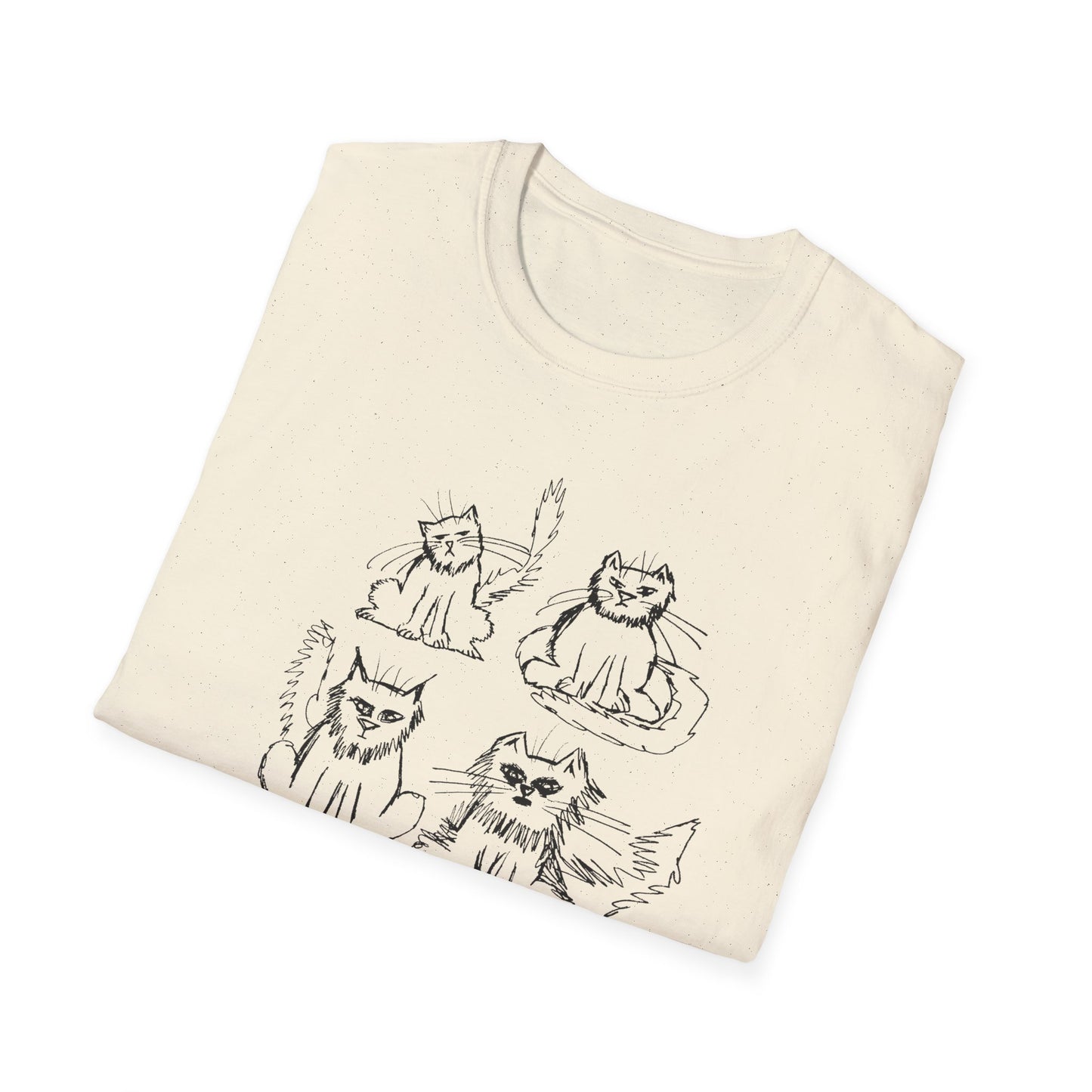 original drawing another six cats tshirt