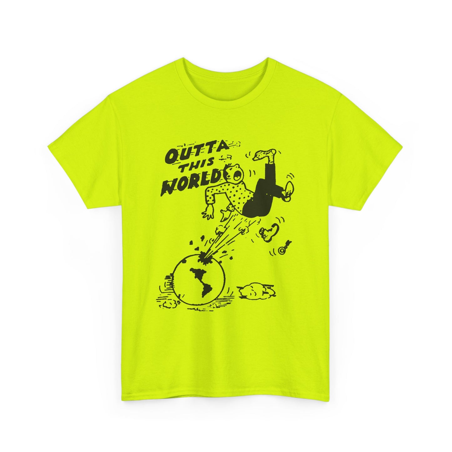 mid century burlesque advertising image outta this world tshirt