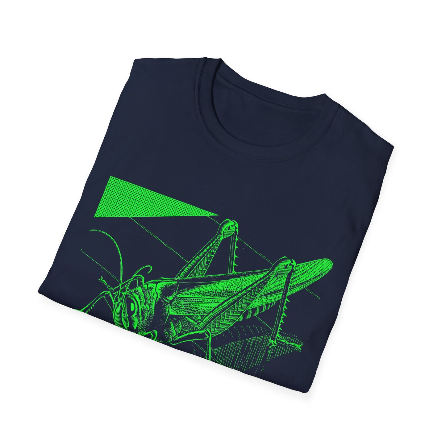 1935 m.c escher grasshopper wood engraving in green tshirt