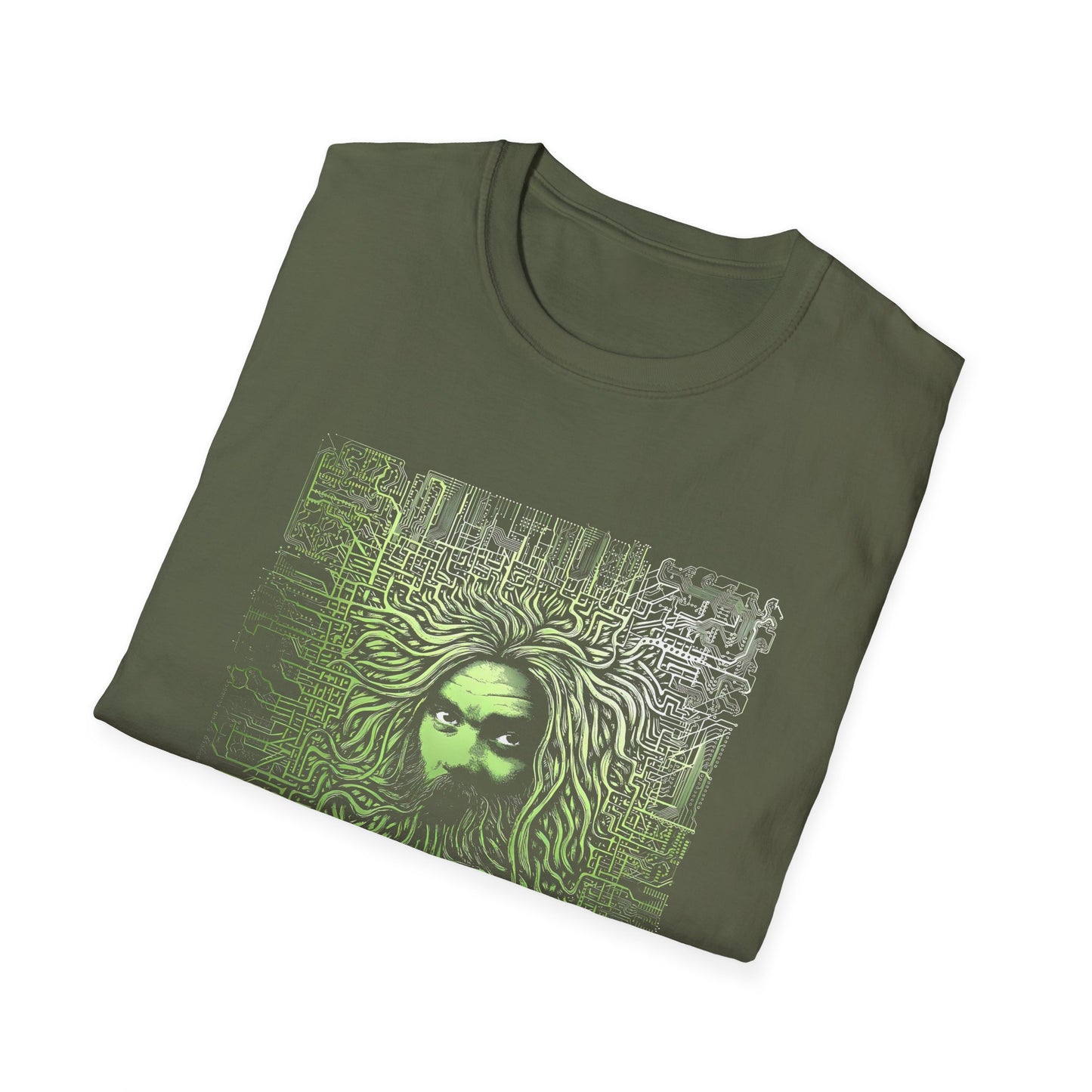 roky erickson tour poster in green tshirt