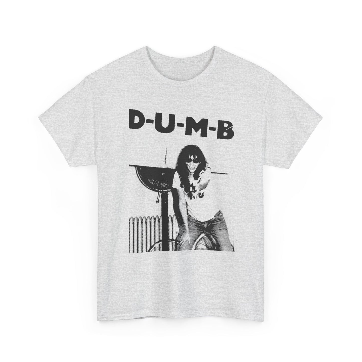joey ramone D-U-M-B pinhead lyric photo tshirt