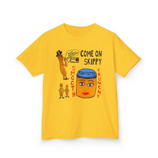 strange peanut butter qsl card custom edit YOUTH SIZE short sleeve tee