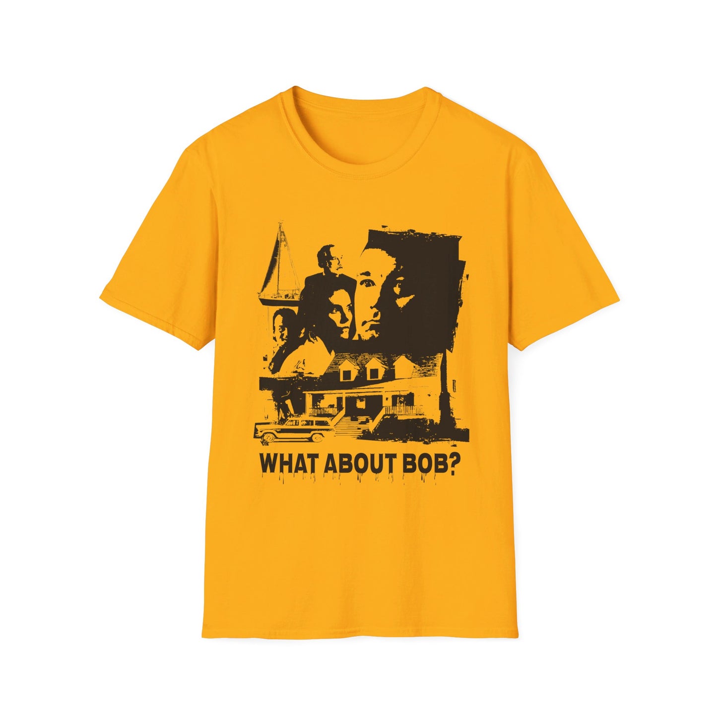 what about bob? 1991 family comedy movie fan art scary collage tshirt