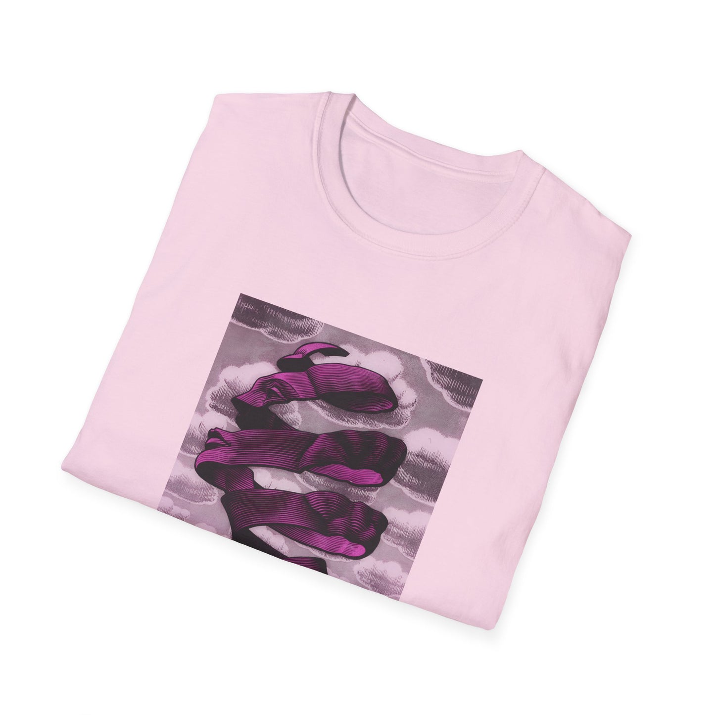 1955 m.c escher rind in pink tshirt