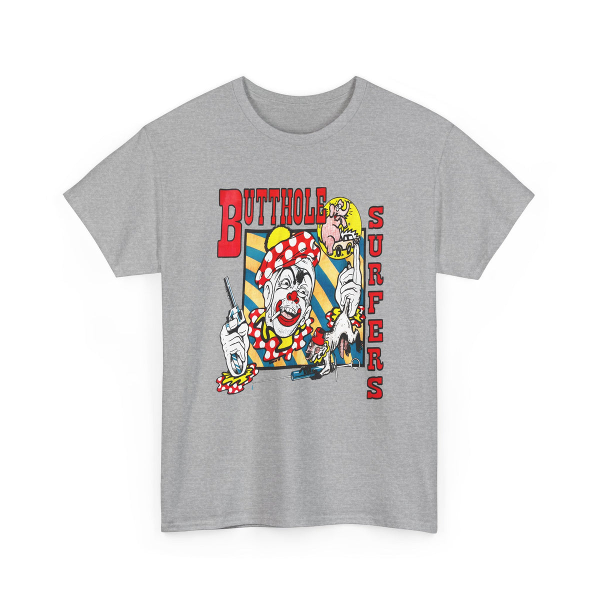 vintage butthole surfers kozik art stretched reproduction tshirt
