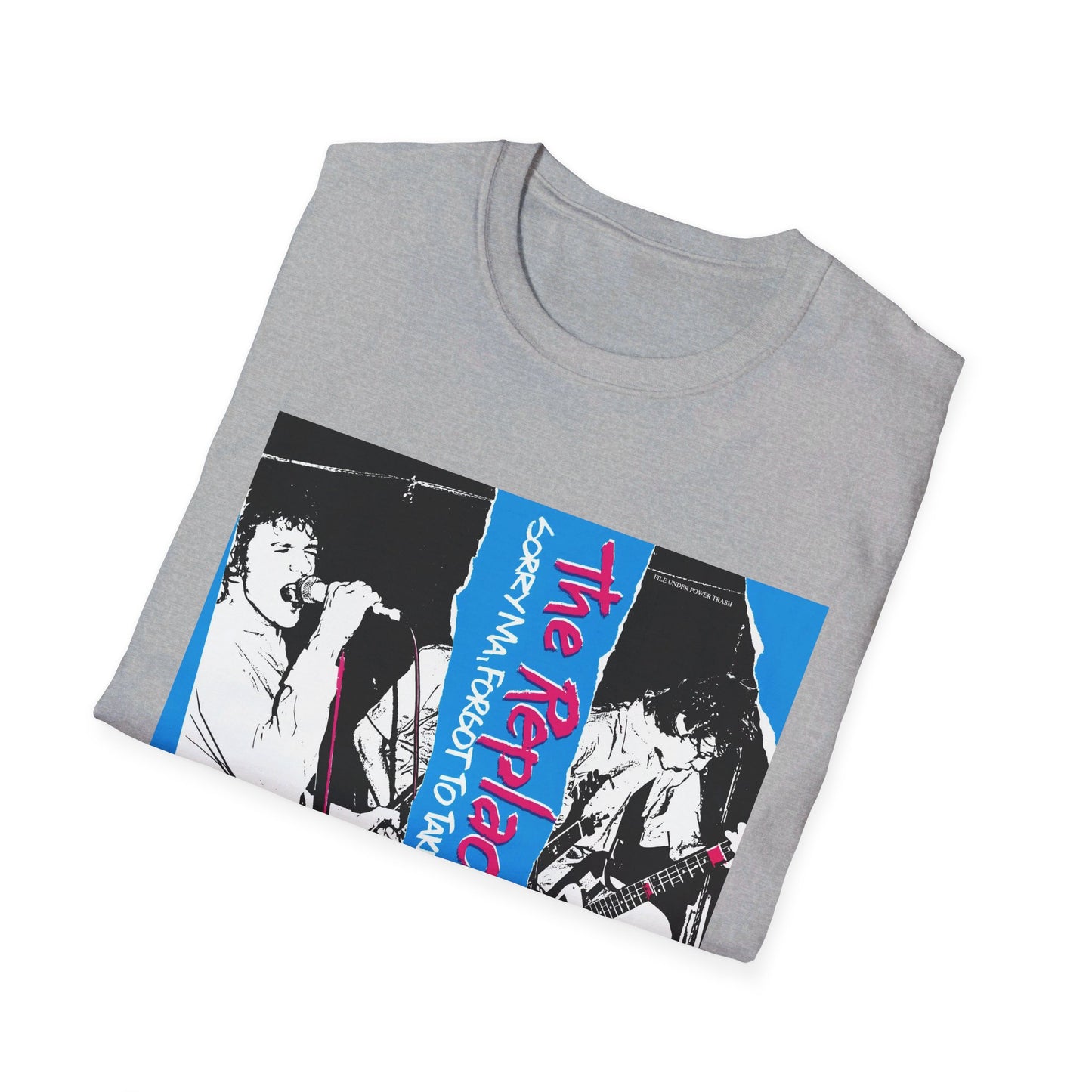 the replacements 1981 sorry ma, forgot to take out the trash album tshirt